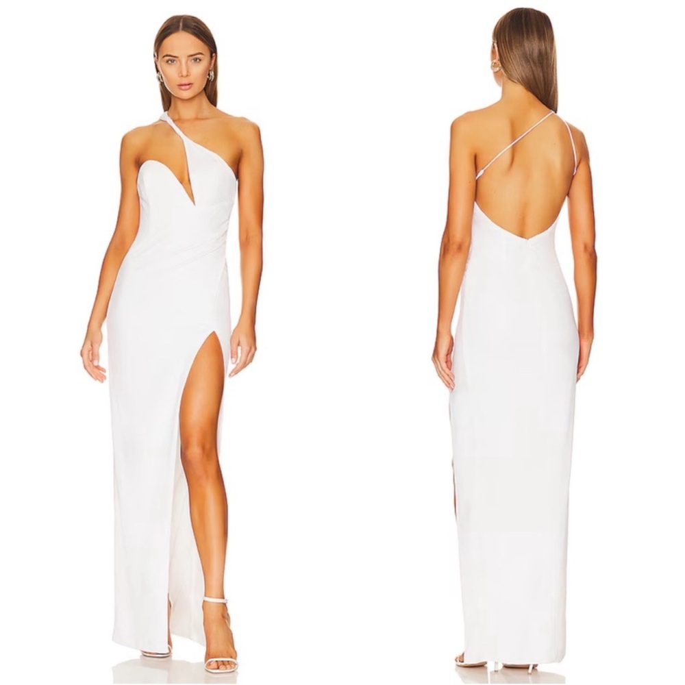 Katie May white Brittany gown in silver duster ivory